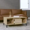 Sonoma tölgy színű szerelt fa dohányzóasztal 90 x 50 x 36,5 cm
