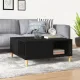 Fekete szerelt fa dohányzóasztal 80x80x36,5 cm