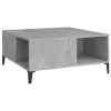 Betonszürke szerelt fa dohányzóasztal 80x80x36,5 cm