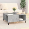 Betonszürke szerelt fa dohányzóasztal 80x80x36,5 cm