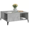 Betonszürke szerelt fa dohányzóasztal 80x80x36,5 cm