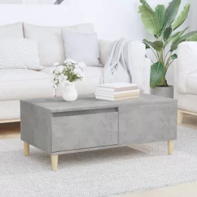 Betonszürke szerelt fa dohányzóasztal 90x50x36,5 cm
