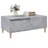 Betonszürke szerelt fa dohányzóasztal 90x50x36,5 cm