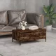 Füstös tölgy színű fatermék dohányzóasztal 90x50x36,5 cm