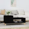 Fekete szerelt fa dohányzóasztal 100 x 50 x 45 cm
