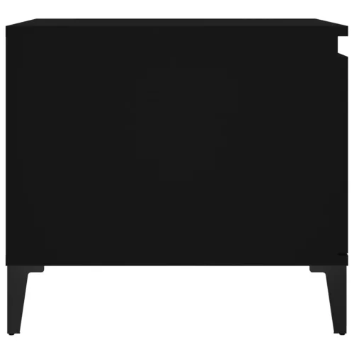 Fekete szerelt fa dohányzóasztal 100 x 50 x 45 cm