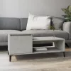 Betonszürke szerelt fa dohányzóasztal 100 x 50 x 45 cm