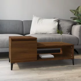 Barna tölgy fatermék dohányzóasztal 100 x 50 x 45 cm