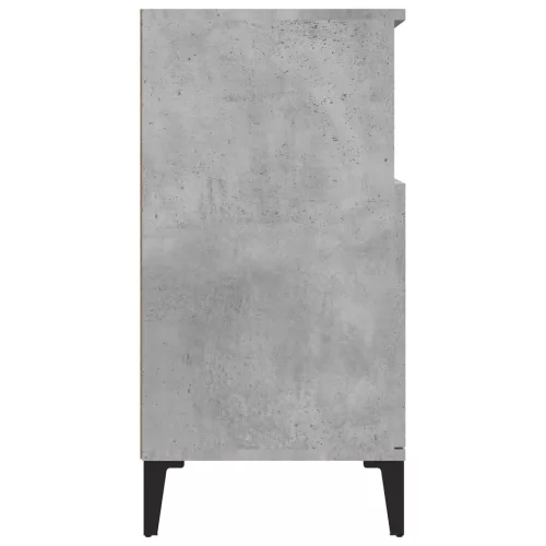 Betonszürke szerelt fa tálalószekrény 60 x 35 x 70 cm