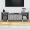 Szürke sonoma színű szerelt fa TV-szekrény 160x35x55 cm