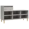 Betonszürke szerelt fa cipőszekrény 102x36x60 cm