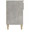 Betonszürke szerelt fa cipőszekrény 102x36x60 cm