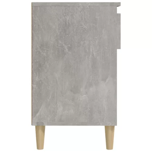 Betonszürke szerelt fa cipőszekrény 102x36x60 cm