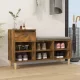 Füstös tölgy színű szerelt fa cipősszekrény 102 x 36 x 60 cm