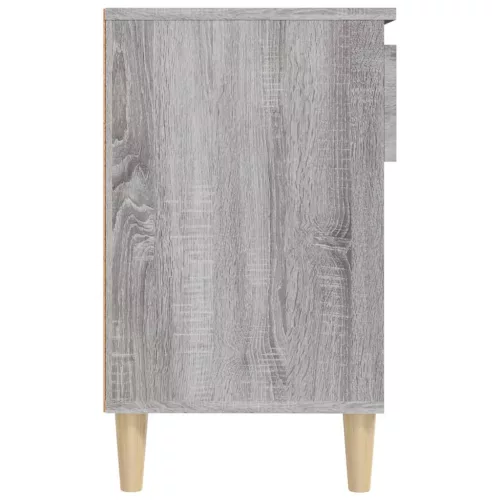 Szürke sonoma színű szerelt fa cipősszekrény 102x36x60 cm