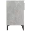 Betonszürke szerelt fa cipőszekrény 102x36x60 cm