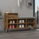 Füstös tölgy színű szerelt fa cipősszekrény 102 x 36 x 60 cm