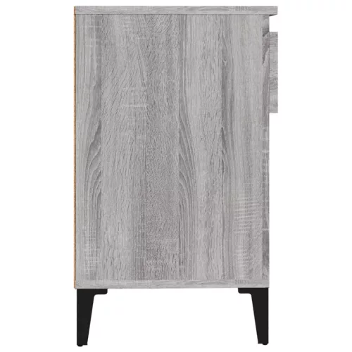 Szürke sonoma színű szerelt fa cipősszekrény 102x36x60 cm