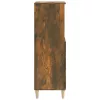 Füstös tölgy színű szerelt fa magasszekrény 60 x 36 x 110 cm