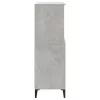 Betonszürke szerelt fa magasszekrény 60 x 36 x 110 cm