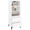 Fehér szerelt fa magasszekrény 40 x 36 x 110 cm