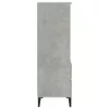 Betonszürke szerelt fa magasszekrény 40 x 36 x 110 cm
