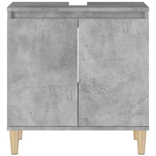Betonszürke szerelt fa mosdószekrény 58x33x60 cm