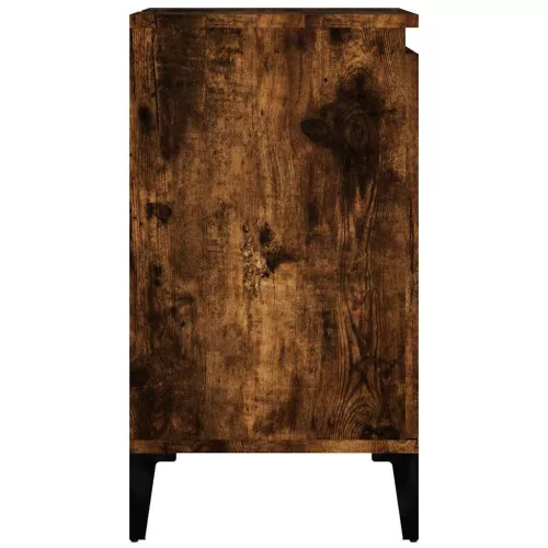 Füstös tölgy színű szerelt fa mosdószekrény 58x33x60 cm