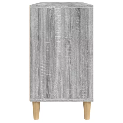 Szürke sonoma színű szerelt fa mosdószekrény 80 x 33 x 60 cm