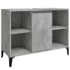 Betonszürke szerelt fa mosdószekrény 80 x 33 x 60 cm