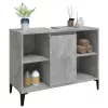 Betonszürke szerelt fa mosdószekrény 80 x 33 x 60 cm