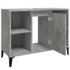 Betonszürke szerelt fa mosdószekrény 80 x 33 x 60 cm