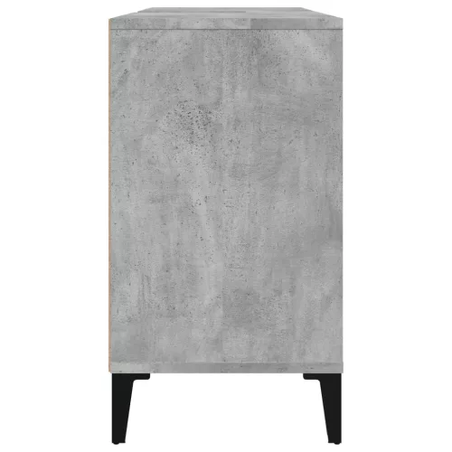 Betonszürke szerelt fa mosdószekrény 80 x 33 x 60 cm