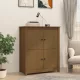 Mézbarna tömör fenyőfa tálalószekrény 83x41,5x100 cm