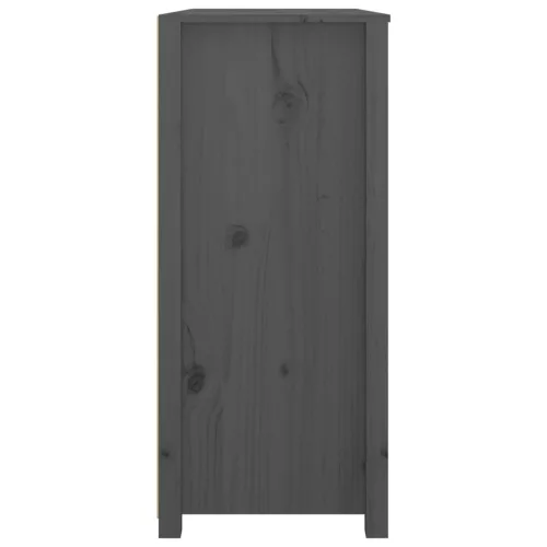 Szürke tömör fenyőfa kisszekrény 100 x 40 x 90 cm