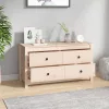 Tömör fenyőfa kisszekrény 100x40x54 cm