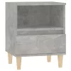 2 db betonszürke éjjeliszekrény 40x35x50 cm