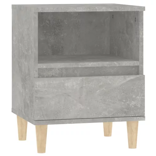 2 db betonszürke éjjeliszekrény 40x35x50 cm