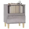 2 db szürke sonoma színű éjjeliszekrény 40x35x50 cm