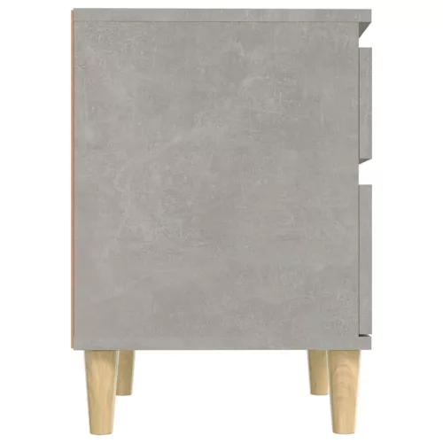 2 db betonszürke éjjeliszekrény 40x35x50 cm