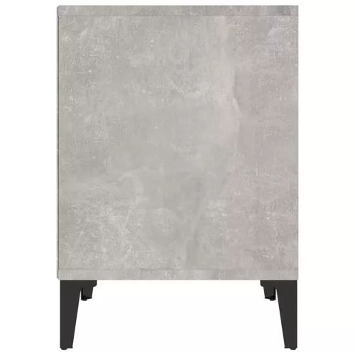 2 db betonszürke éjjeliszekrény 40x35x50 cm