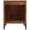 2 db füstös tölgy színű éjjeliszekrény 40x35x50 cm