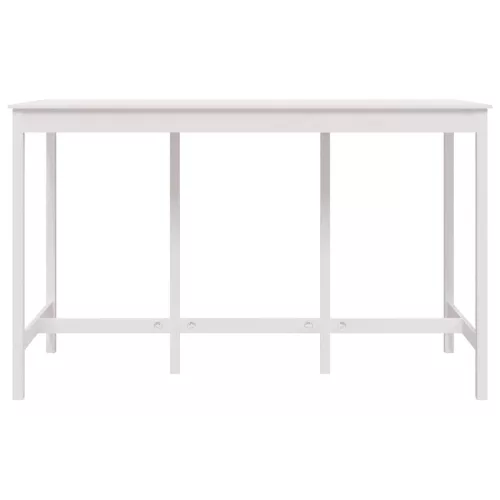 Fehér tömör fenyőfa bárasztal 180 x 80 x 110 cm