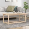 Tömör fenyőfa dohányzóasztal 110 x 55 x 45 cm