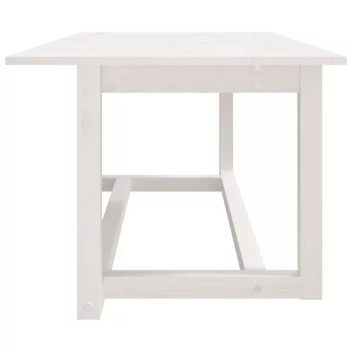 Fehér tömör fenyőfa dohányzóasztal 110 x 55 x 45 cm