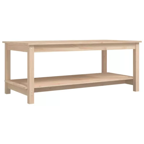 Tömör fenyőfa dohányzóasztal 110 x 55 x 45 cm