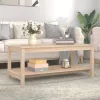 Tömör fenyőfa dohányzóasztal 110 x 55 x 45 cm