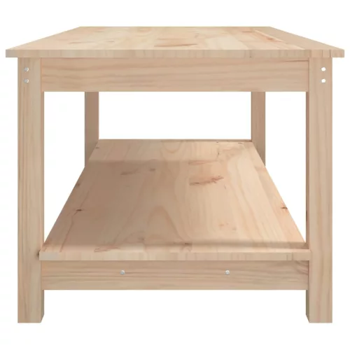 Tömör fenyőfa dohányzóasztal 110 x 55 x 45 cm