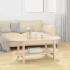 Tömör fenyőfa dohányzóasztal 110 x 55 x 45 cm