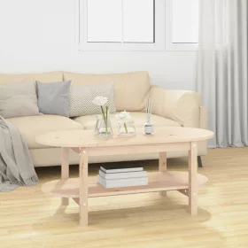Tömör fenyőfa dohányzóasztal 110 x 55 x 45 cm